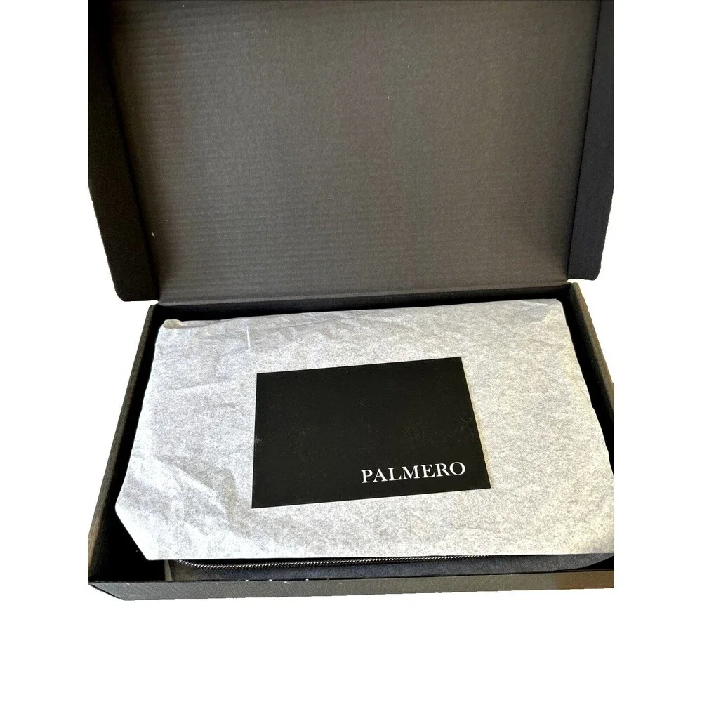 Palmero Makeup Brush Set Full Set 16 Brushes Faux Black Leather Zipper Case NEW
